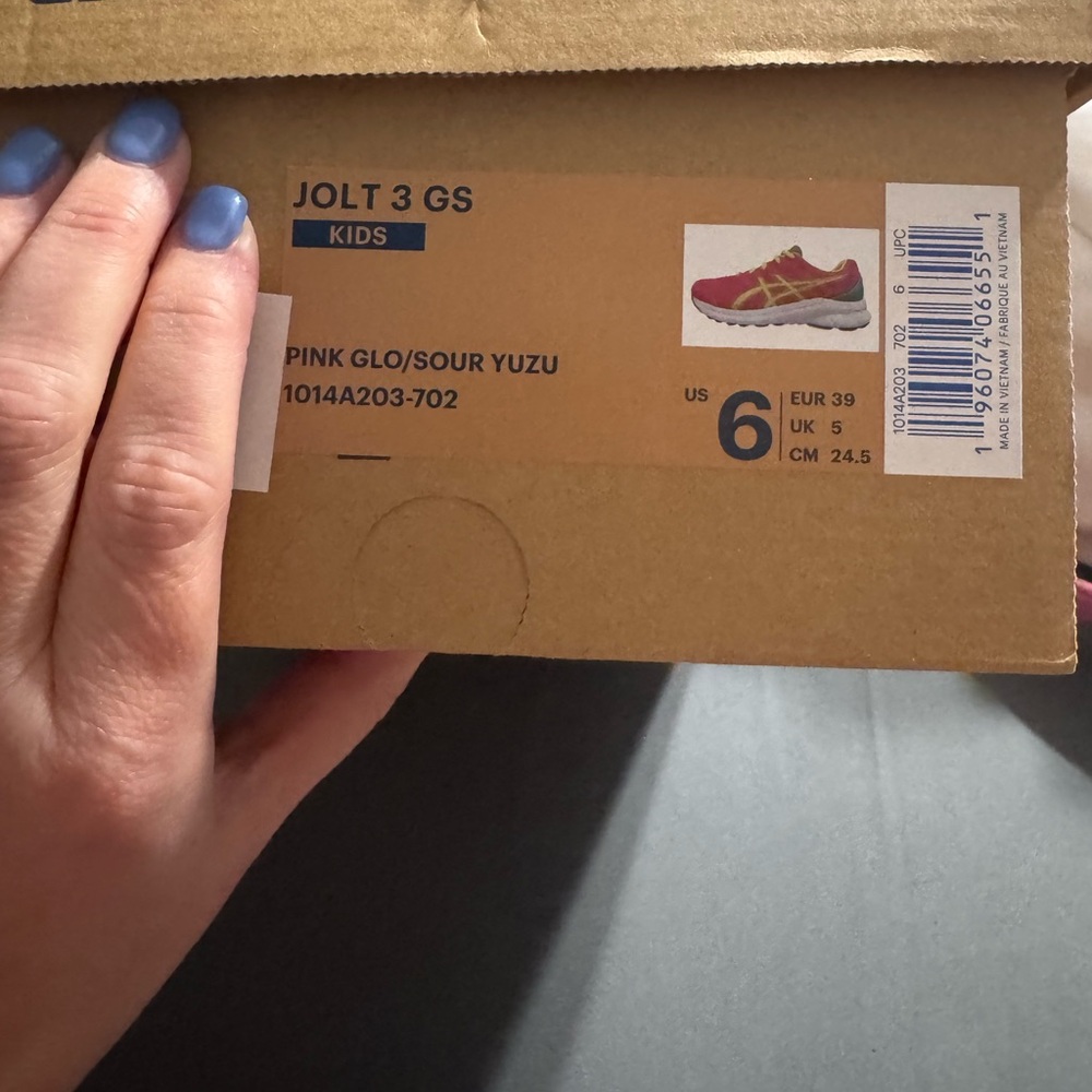 ASICS Kids Sneakers - Pink, Yellow, and Blue - Picture 4 of 4